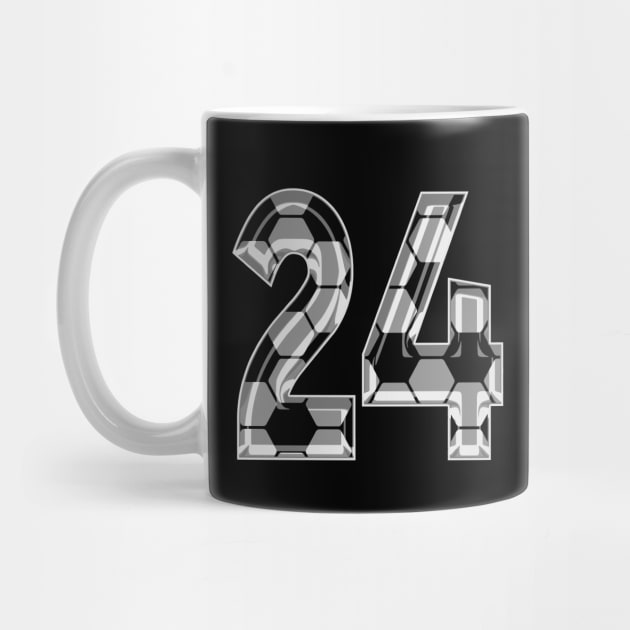 Soccer Number 24 Soccer Jersey #24 Soccer Mom Player Fan by TeeCreations